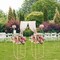 Wedding Artificial Flower Road Metal Column Stand Floor Wedding Guiding Stand